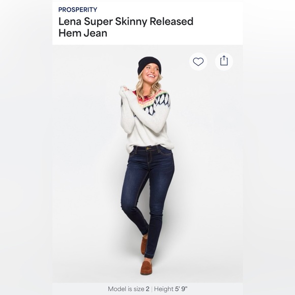 Prosperity Lena Super Skinny Released Hem Jean in size 29 - Picture 6 of 6